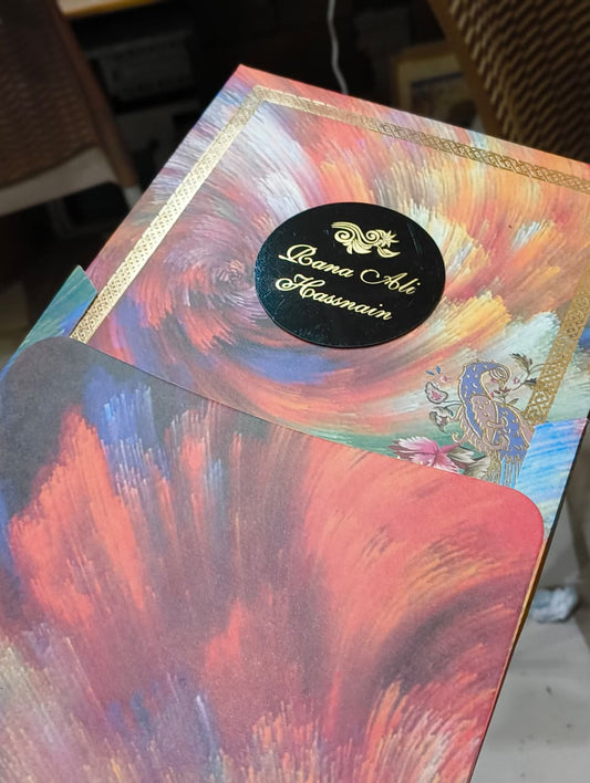 Colourful Empression Wedding Card