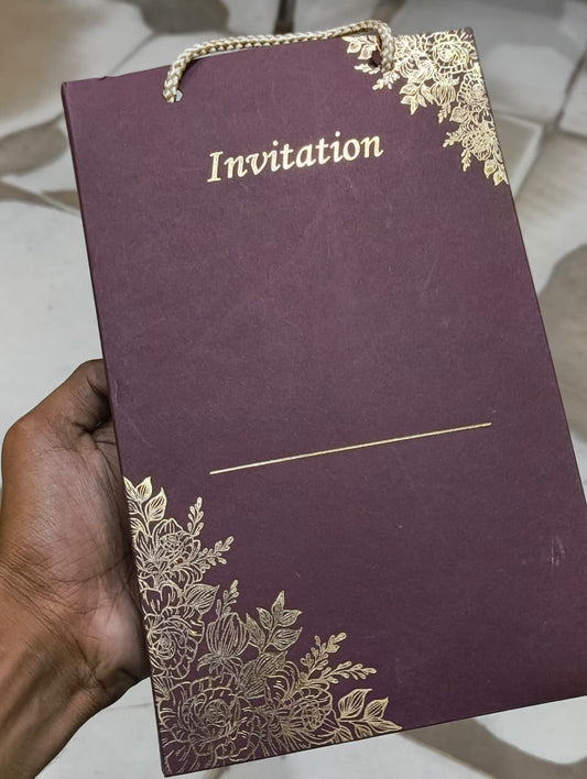 Burgandy Touch With Black Acrylic