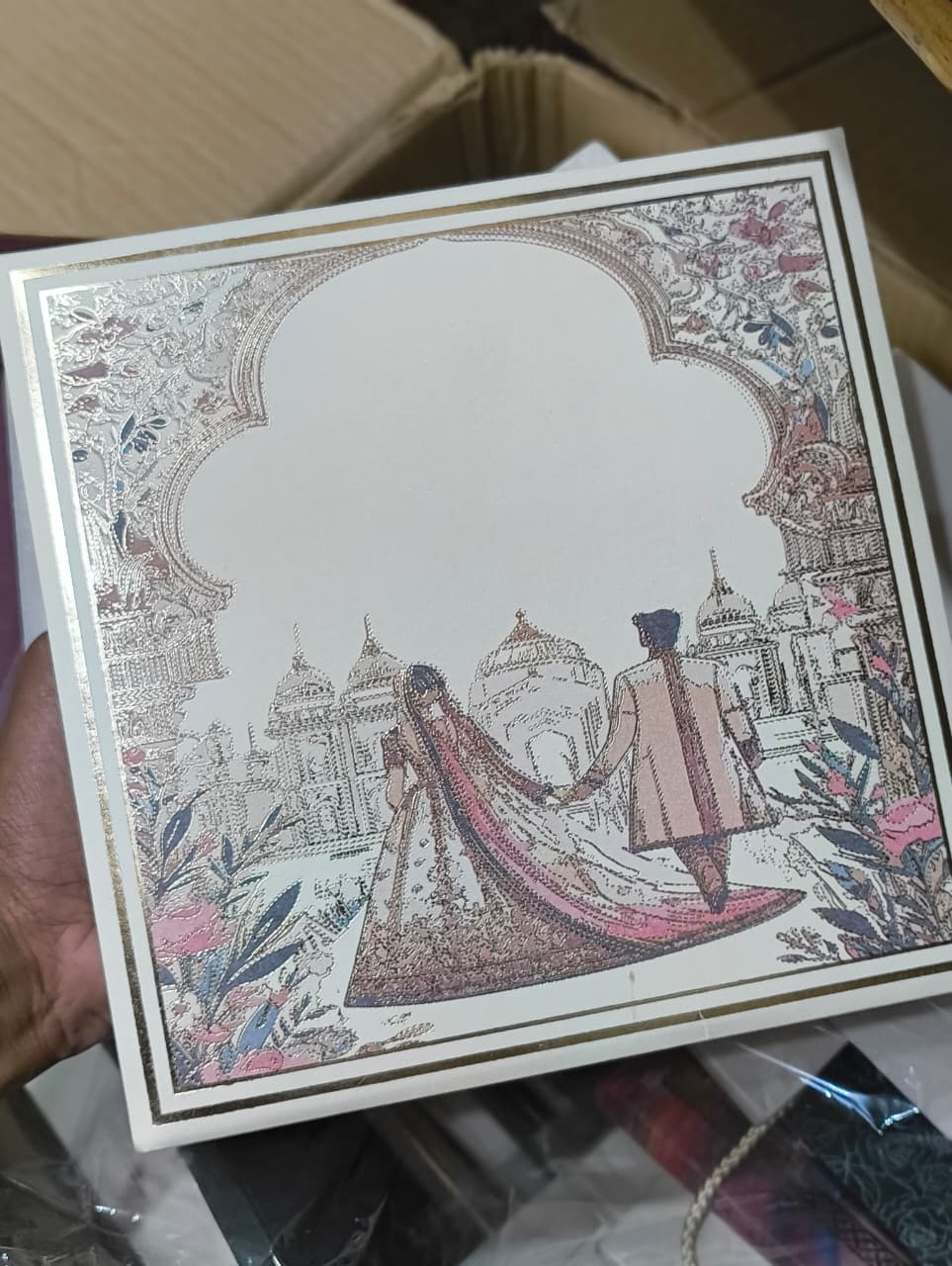 Vibrant Attractive Wedding Card